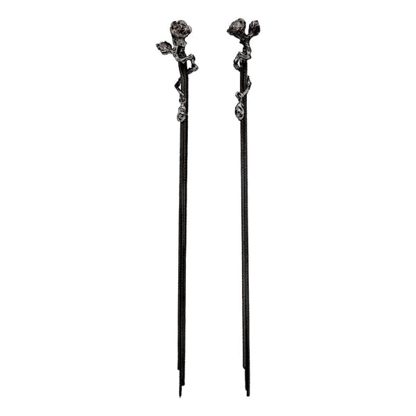 Rose Twig Earrings