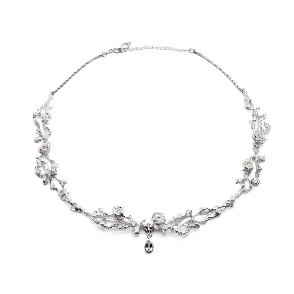 unique Rose Branch Necklace