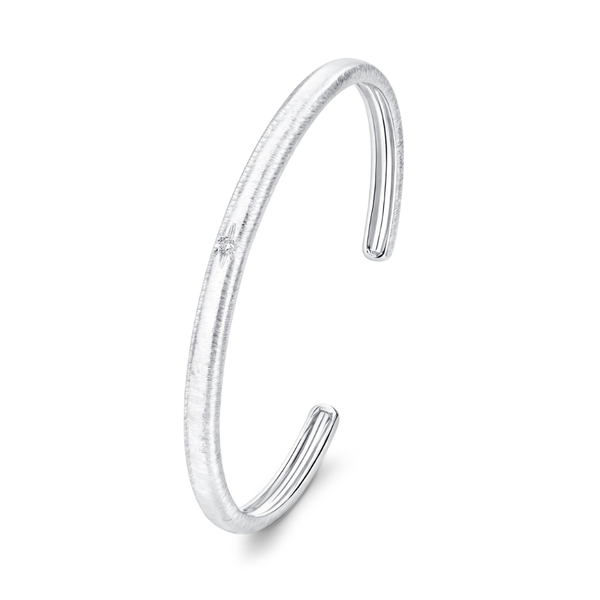 Satin Glow Slim Cuff — Round