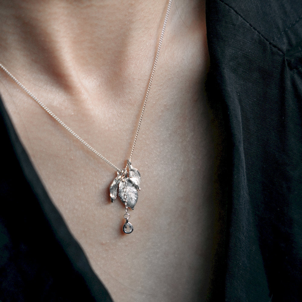 nature inspired leaf Necklace for office wear