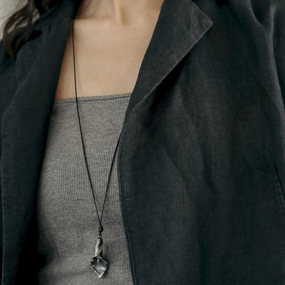 Shadow Calla Cord Necklace
